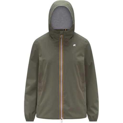 Kway giacca marguerite stretch jersey donna green lichen