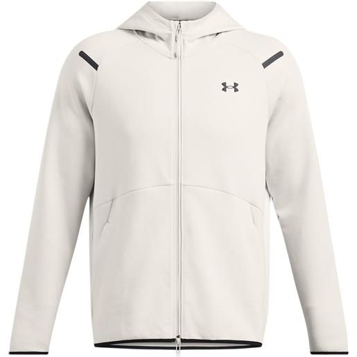 Under Armour maglia unstoppable fleece donna summit white/black