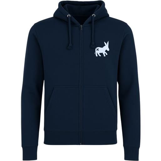 Sensa Cunisiun maglia hoodie full-zip donna navy blue/white