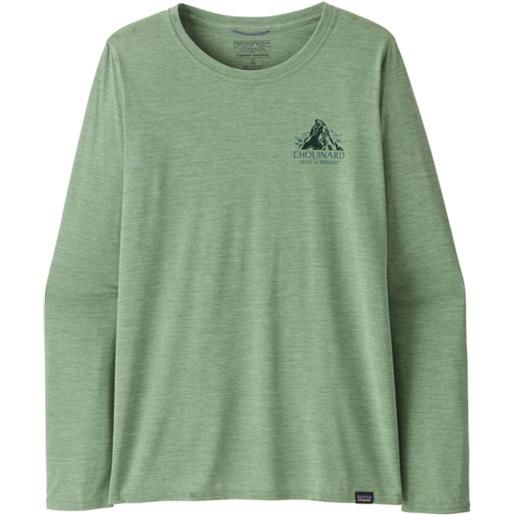 Patagonia t-shirt cap cool daily graphic donna chouinard crest/ellwood green