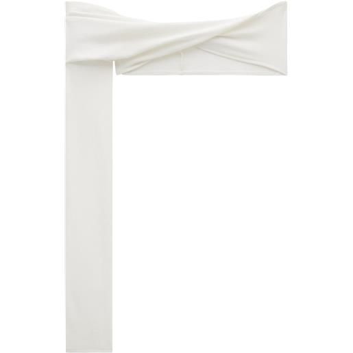 Courrèges top monospalla con dettaglio a incrocio - bianco