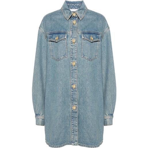 Moschino abito corto denim - blu