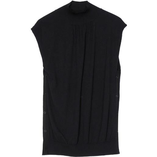 3.1 Phillip Lim top con collo rialzato - nero