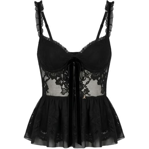 Aniye By lace-trim top - nero
