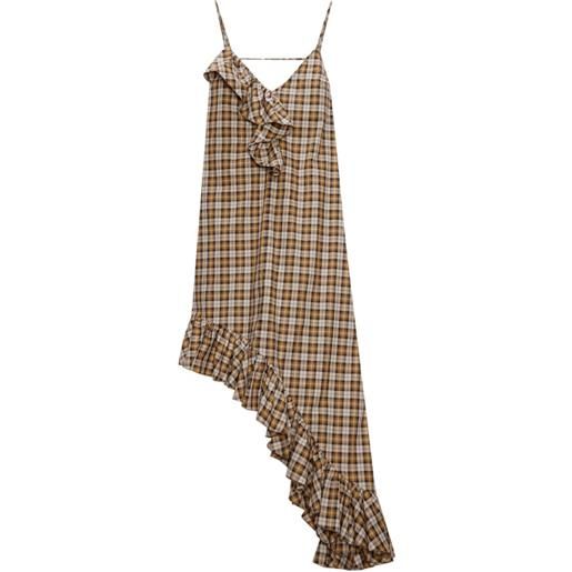 MSGM abito con ruches - marrone