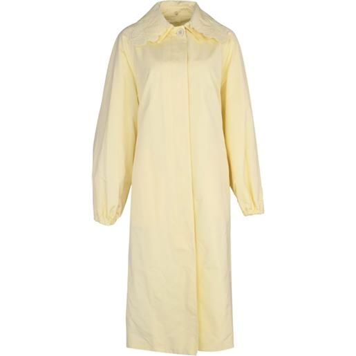 Fabiana Filippi trench con ricamo - giallo