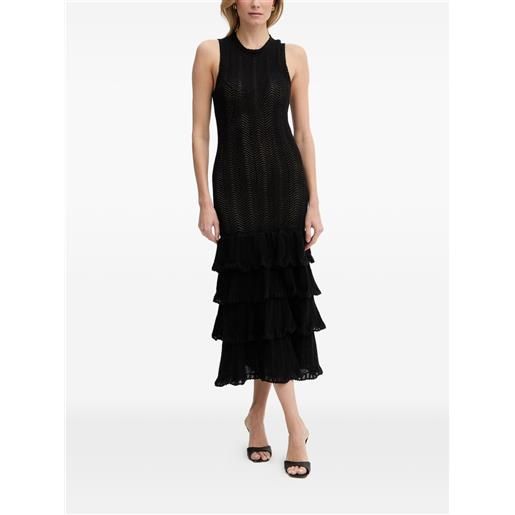 TWINSET abito con balze - nero
