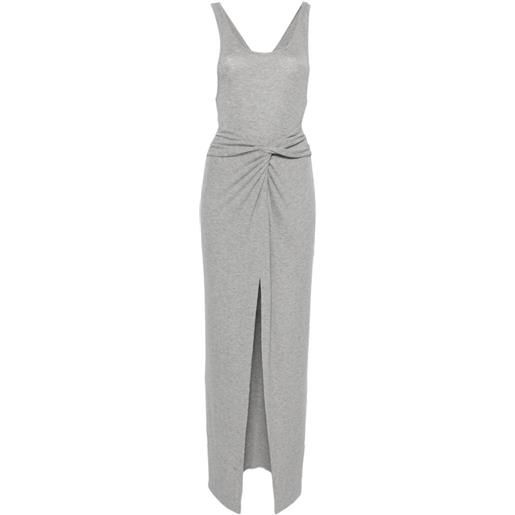 Nanushka ofelia twist-detail maxi tank dress - grigio