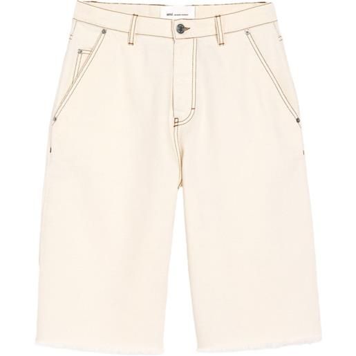 AMI Paris shorts ampi in cotone - toni neutri