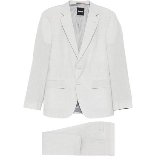 BOSS completo due pezzi slim con fantasia micro - grigio