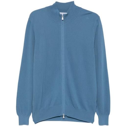 Gran Sasso felpa con zip - blu