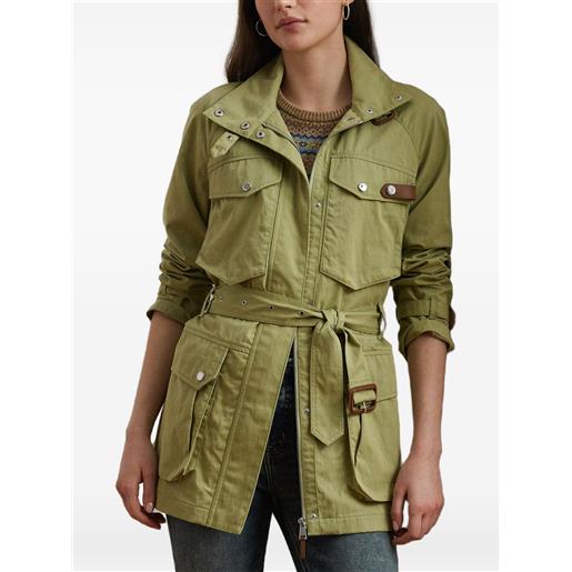 Lauren Ralph Lauren belted multi-pocket jacket - verde