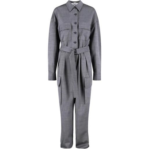 The Frankie Shop tuta intera con cintura linda - grigio