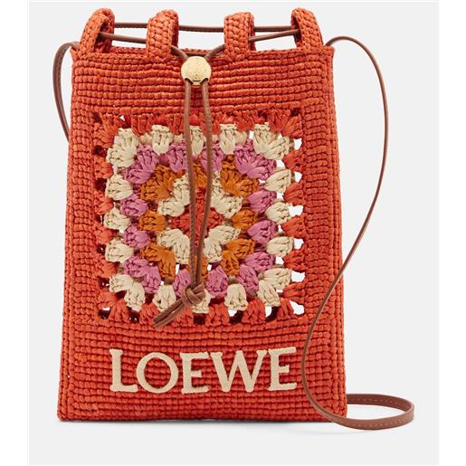 Loewe paula's ibiza â bustina in rafia con tracolla