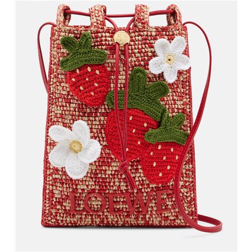 Loewe paula's ibiza â bustina in rafia con tracolla