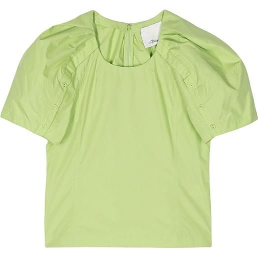 3.1 Phillip Lim top con maniche a palloncino - ki310 kiwi