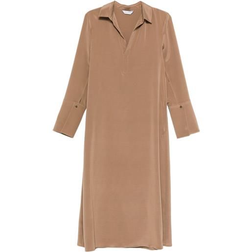 Max Mara abito con bottoni sui polsini - marrone