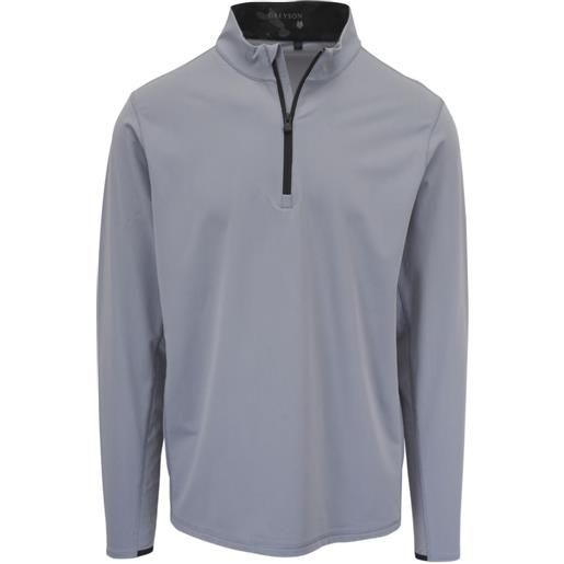 GREYSON felpa con zip parziale - grigio