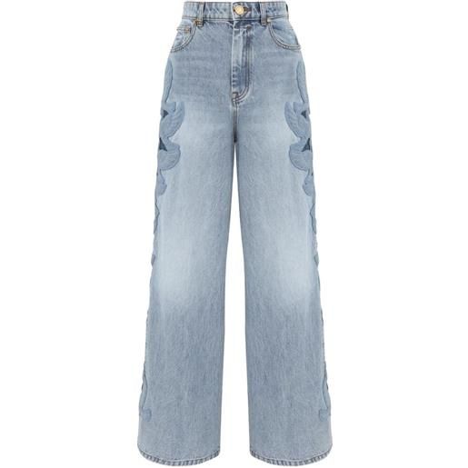 ZIMMERMANN jeans alchemy con ricamo - blu