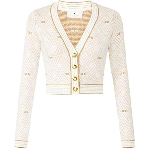 Elisabetta Franchi cardigan con scollo a v - toni neutri