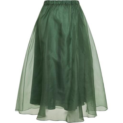 Weekend Max Mara minigonna plissettata - verde
