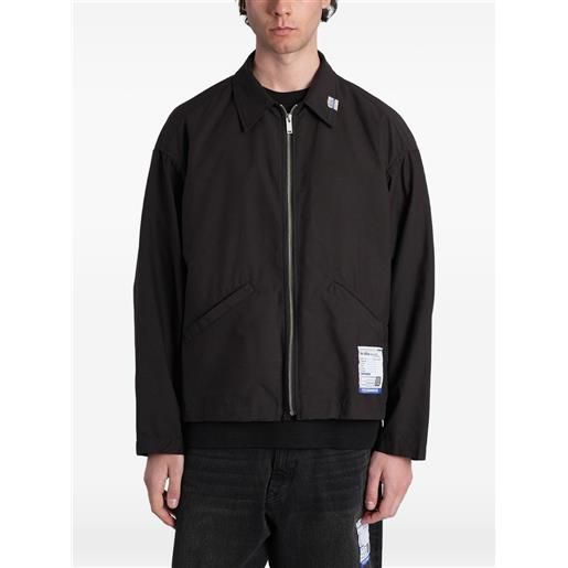 Maison MIHARA YASUHIRO giacca con zip e logo - nero