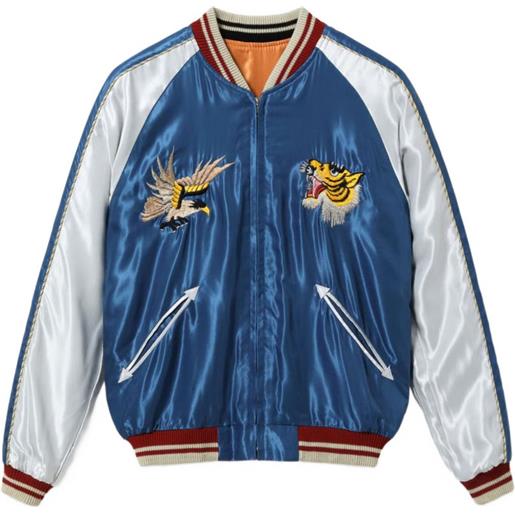 Tailor Toyo giacca souvenir tiger head - blu