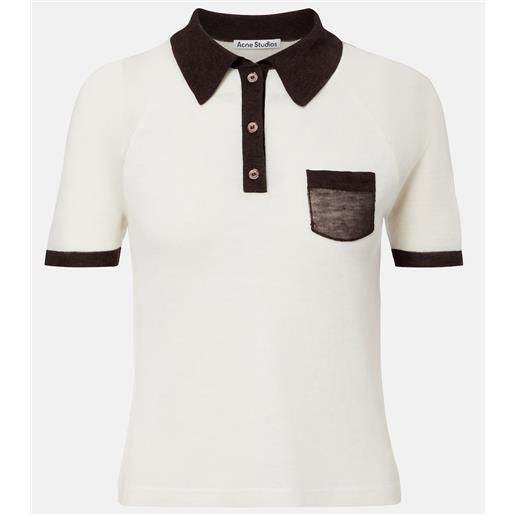 Acne Studios polo semitrasparente