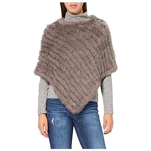 Oakwood davos, poncho donna, grigio (gris 0527), taglia unica (taglia produttore: tu)