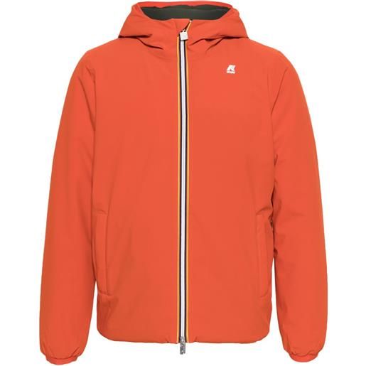 K-Way giacca reversibile con cappuccio - arancione