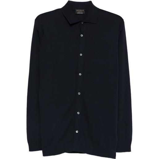 Dell'oglio camicia con colletto alla francese - blu