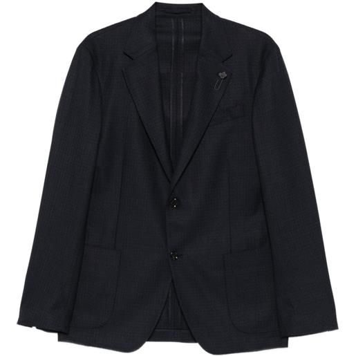 Lardini blazer con spilla - blu