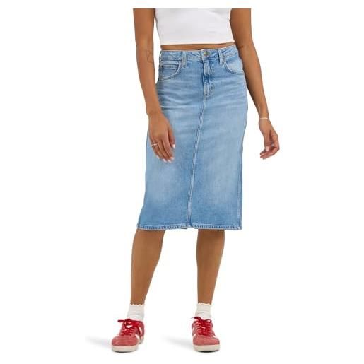 Lee legendary denim skirt gonna in jeans, ideale in show, 48 donna