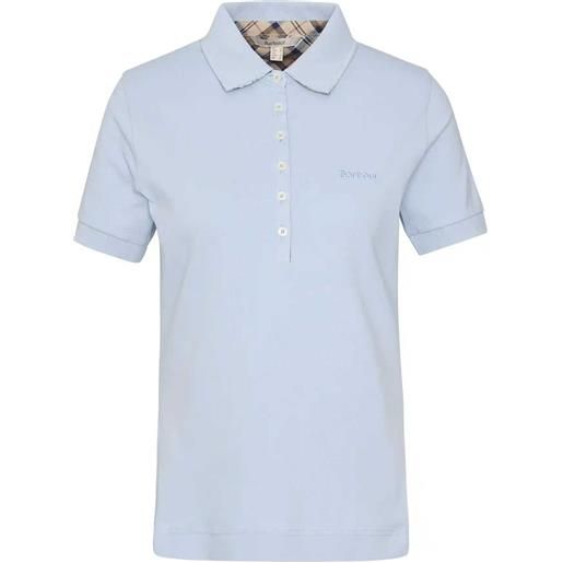BARBOUR polo portsdown top breeze blue hessian