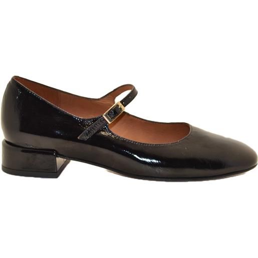 ANGEL ALARCON yamea - shiny leather round toe pumps negro