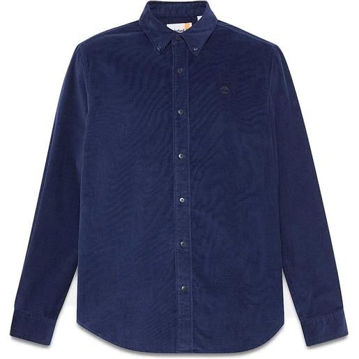 TIMBERLAND camicia in velluto a coste blu