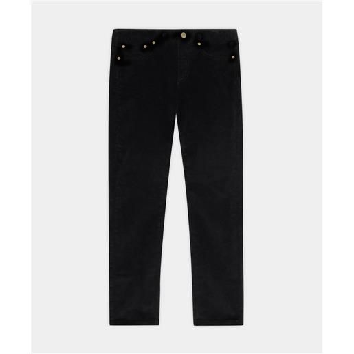 Brooks Brothers pantaloni 5-pocket in velluto a coste di cotone nero