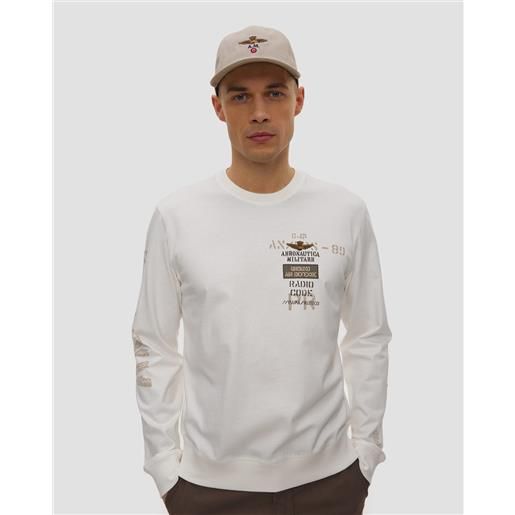 Aeronautica Militare felpa bianca da uomo Aeronautica Militare