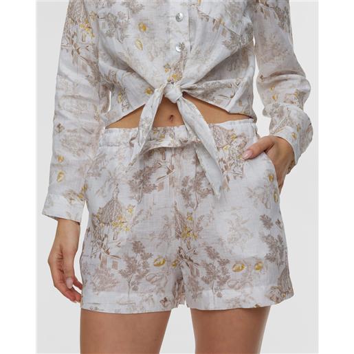 Positano Couture shorts di lino da donna Positano Couture sisma