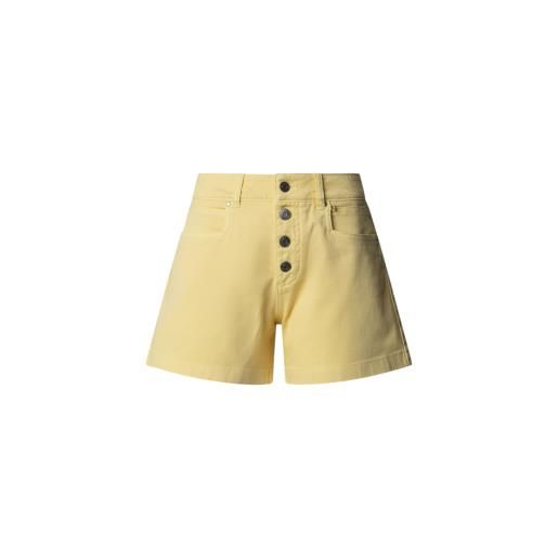 Pepe Jeans per donna. Pl8000012 pantaloncini gialli sandrine a vita alta [3316641], casual, giallo, cotone
