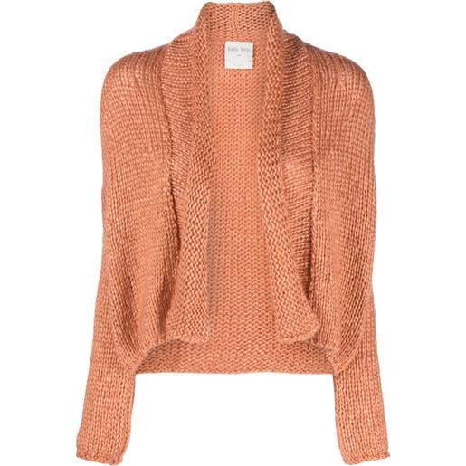 Forte Forte cardigan crop - arancione