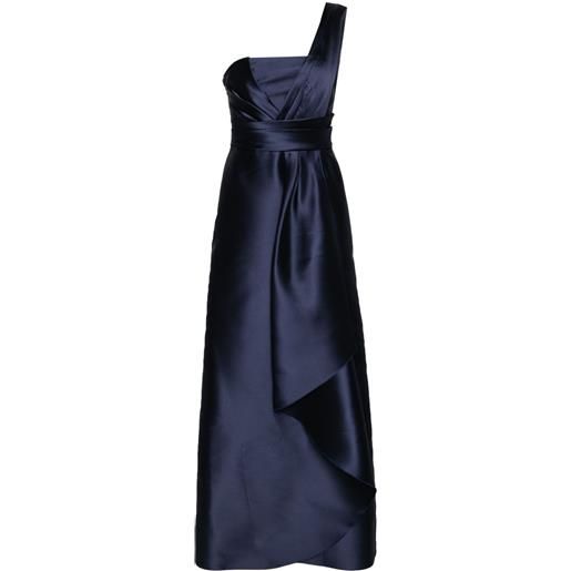 Alberta Ferretti abito lungo mikado - blu