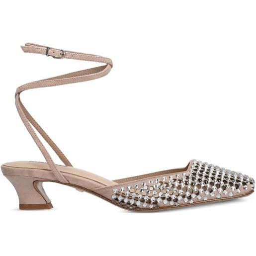 Lola Cruz pumps con strass 45mm - rosa