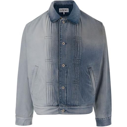 LOEWE giacca denim con effetto sfumato - blu