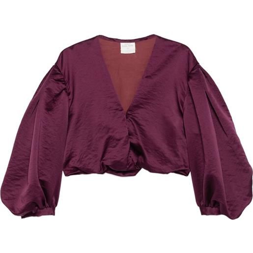 Forte Forte top con scollo a v - rosso