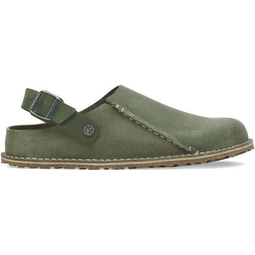 Birkenstock mules lutry premium con cinturino posteriore - verde