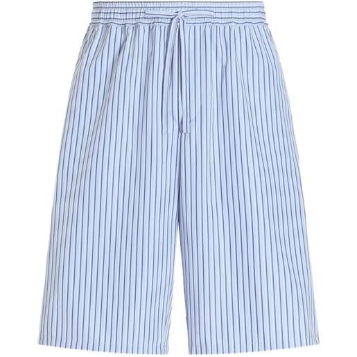 Dolce & Gabbana shorts a righe con coulisse - blu