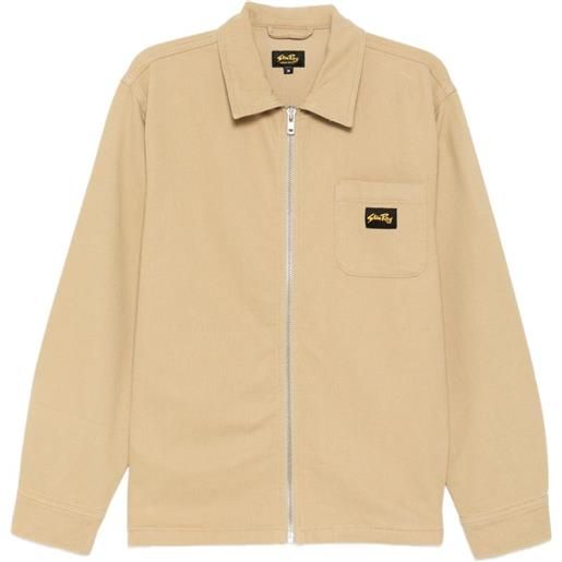 stan ray giacca-camicia con applicazione - toni neutri