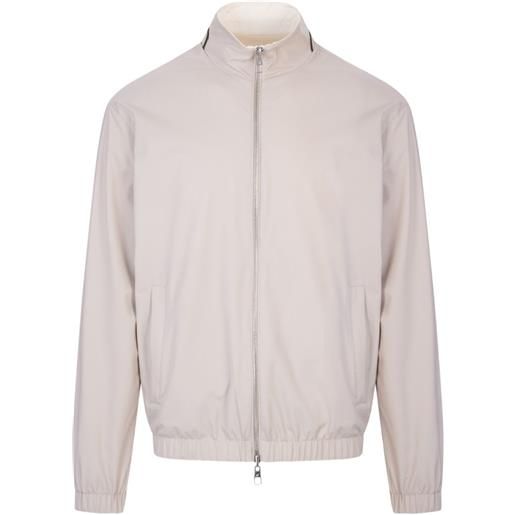 Montecore giacca reversibile a collo alto - bianco