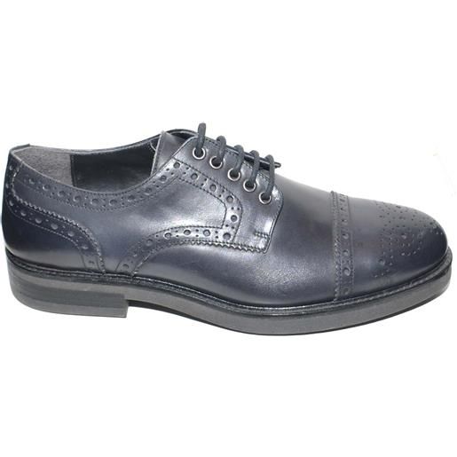 Malu Shoes scarpe uomo fondo gomma antiscivolo vera pelle abrasivato nero classica cerimonia fondo gomma antiscivolo